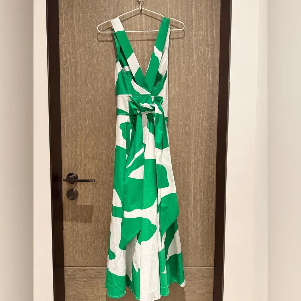 Milly Green and White Maxi Dress - Picture 6 of 15